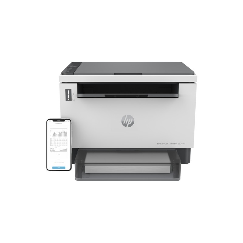 Hp Laserjet Stampante Multifunzione Tank Dw Bianco E Nero