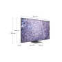 Samsung Series 8 TV QE85QN800C Neo QLED 8K, Smart TV 85" Processore Neural Quantum 8K, Dolby Atmos e OTS+,  (QE85QN800CTXZT) 