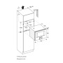 Gaggenau BM450100 Forno combinato microonde con comandi in alto e cerniere a destra finitura antracite da 60 cm