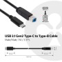 CLUB3D CAC-1524 cavo USB USB 3.1 Gen2 Type C USB B Nero (CAC-1524)