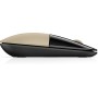 HP Z3700 Gold Wireless mouse Ambidestro RF Wireless Ottico 1200 DPI (X7Q43AA#ABB)