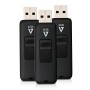 V7 VF24GAR-3PK-3E unità flash USB 4 GB USB tipo A 2.0 Nero (VF24GAR-3PK-3E)