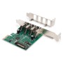 SCHEDA AGGIUNTIVA DIGITUS PCI-EXPRESS 4 PORTE USB 3.0 (DS302211)