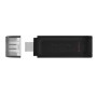 Kingston Technology DataTraveler 70 unità flash USB 64 GB USB tipo-C 3.2 Gen 1 (3.1 Gen 1) Nero (DT70/64GB)