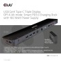 CLUB 3D DOCKING STATION USB-C GEN 1 TRIPLE DP 100W POWER SUPPLY (CSV-1565)