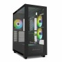 SHARKOON CASE REBEL C60 RGB BLACK ATX 2x U3, 1x Type-C,TRRS, 2x Tempered Glass, 4x 120 ARGB PWM, ARG (Rebel C60 Black RGB)