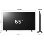 LG NanoCell 65'' Serie NANO82 65NANO82T6B, TV 4K, 3 HDMI, SMART TV 2024 (65NANO82T6B.API)