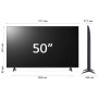 LG NanoCell 50'' Serie NANO82 50NANO82T6B, TV 4K, 3 HDMI, SMART TV 2024 (50NANO82T6B.API)