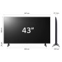 LG NanoCell 43'' Serie NANO82 43NANO82T6B, TV 4K, 3 HDMI, SMART TV 2024 (43NANO82T6B.API)