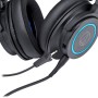 Audio-Technica ATH-G1 cuffia e auricolare Padiglione auricolare Connettore 3.5 mm Nero, Blu (ATH-G1)