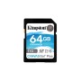 Kingston Technology Scheda SDXC Canvas Go Plus 170R C10 UHS-I U3 V30 da 64GB (SDG3/64GB)