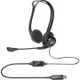 Logitech 960 USB Computer Headset Auricolare Cablato A Padiglione Musica e Chiamate Nero (981-000100)