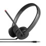 Lenovo Stereo Analog Auricolare Cablato A Padiglione Ufficio Nero (4XD0K25030)