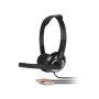 Hamlet Smart Headset cuffia per computer con microfono regolabile connesione jack 3.5mm (HHEADMJK)